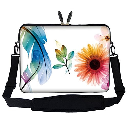 Plum Blossom Floral Flower Laptop Case 15.6 Inch Carrying Protectiv Case with Strap Plum Blossom Floral Flower Laptop Case 15.6 Inch Carrying Protectiv Case with Strap